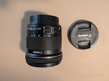 Canon EF-S 10-18mm IS STM + Kit 4Filtri + paraluce