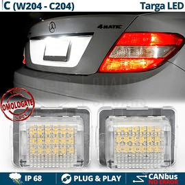 Luci Targa Full Led Mercedes Classe C W204 C204