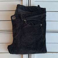 Pantaloni Donna Sisley Tg. 44 Straight Fit