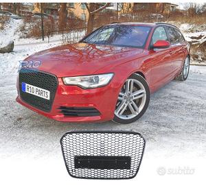 GRIGLIA AUDI A6 C7 4G 10-14 PDC LOOK RS NERO LUCID