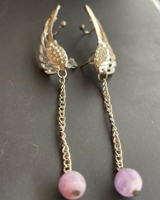 orecchini a vite con polsino 