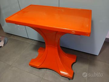 Tavolino Vintage Anni 70 Design Space Age Plastica