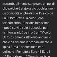 tv SONY Bravia + 1 tv LG + stereo Pioneer