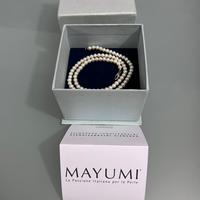 Collana di perle e argento Mayumi