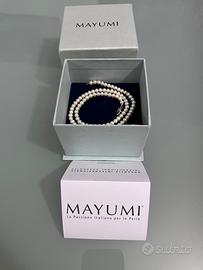 Collana di perle e argento Mayumi
