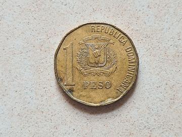 Moneta “1 Peso”, 1992, Repubblica Dominicana
