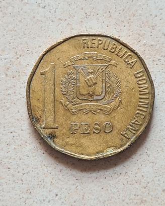 Moneta “1 Peso”, 1992, Repubblica Dominicana