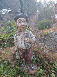 Contadino in sasso da giardino 