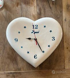 orologio pubblicitario in ceramica Baci Perugina,