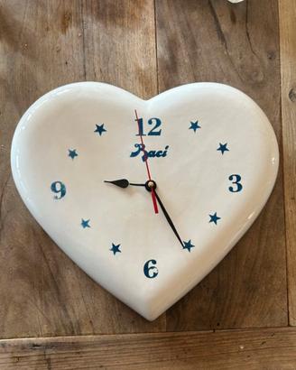 orologio pubblicitario in ceramica Baci Perugina,