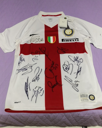 Maglia inter nike centenario autografata