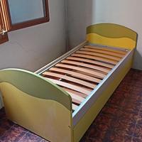 Letto una piazza con doppia rete estraibile