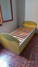 Letto una piazza con doppia rete estraibile