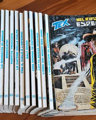 Tex Willer: Lotto Collezione dal n. 500 al n. 620