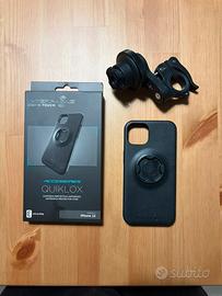 Supporto Quiklox da manubrio + cover Iphone 13