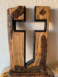 CROCE IN LEGNO DA TAVOLO 40X24X6