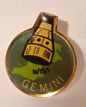 Spilla vintage da collezione programma "Gemini"