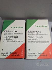 Set 2 libri Dizionario Italiano Tedesco giuridico
