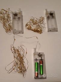 3 Fili luci decorative multi colore lucette natale