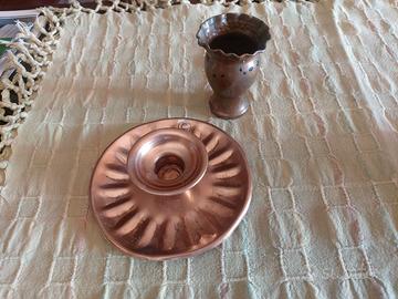 Set 4 oggetti in rame