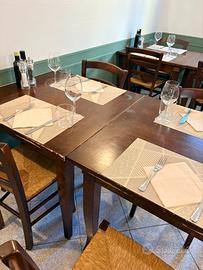 Tavoli legno 80x80 ristorante