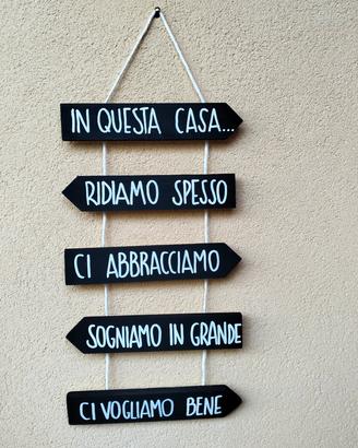 Targa in Legno Decorativo