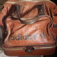 Borsone pelle calcio anni 80 adidas vintage