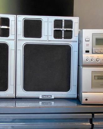 Stereo Micro Hi-Fi Sharp XL-515 con casse Philips