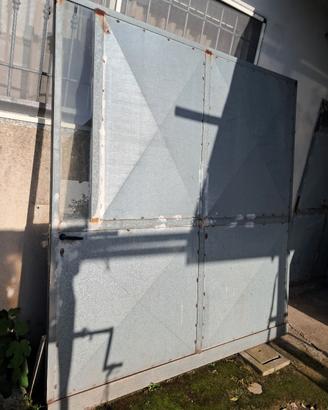 porta scorrevole di ferro zingato