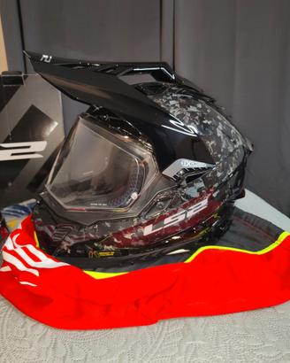 Casco LS2 MX 701 Explorer Forged Carbon Taglia M