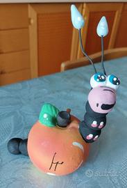 Brucomela in ceramica, fischietto di Rutigliano