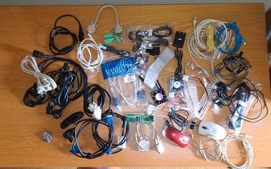 Sacco da 4 KG di Cavi ed accessori per computer