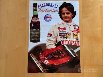 1979 Poster Gilles Villeneuve / sponsor Giacobazzi