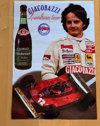 1979 Poster Gilles Villeneuve / sponsor Giacobazzi