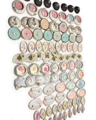 Candele lotto 60 in contenitore ceramico
