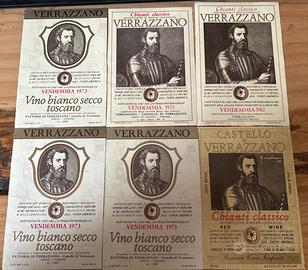 Etichette di vino d’epoca Verrazzano