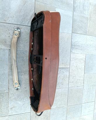 Sella bicolore marrone cuoio bianca vespa 50 125 p