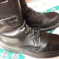 Anfibi alti pelle artigianali 40 neri