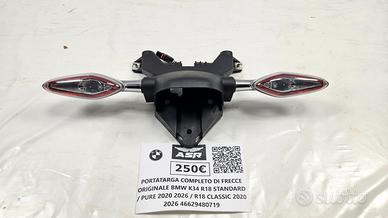 PORTATARGA ORIGINALE COMPLETO DI FRECCE PER BMW K3