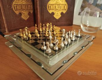 scacchiera da collezione con dettagli in argento!