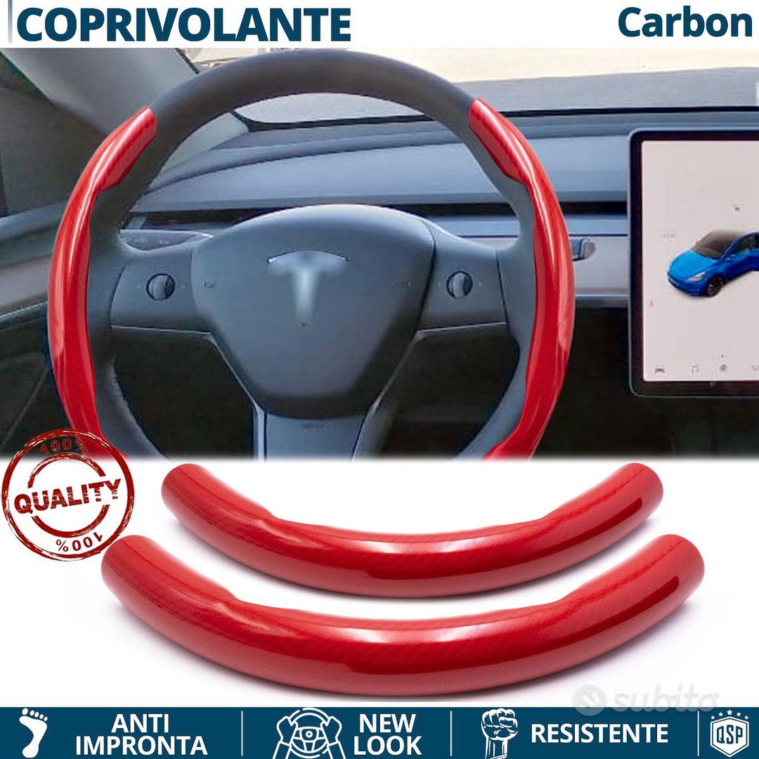 Subito - RT ITALIA CARS - COPRIVOLANTE per TESLA in FIBRA CARBONIO Rosso -  Accessori Auto In vendita a Bari