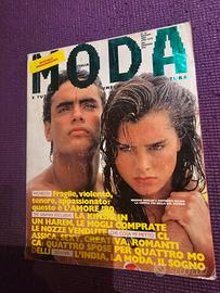 Rivista MODA   1985 Brooke Shields Anthony Delon 