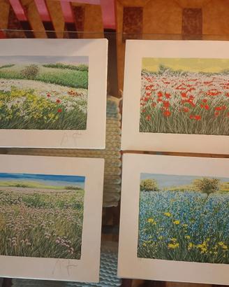 Franco Azzinari - Set 4 Serigrafie