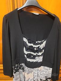 Vestito donna Elisa Sandri nero L-Xl