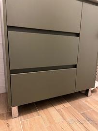 Mobile bagno verde nordico