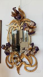 specchio in foglia  oro