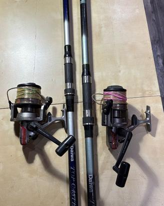 COPPIA DAIWA TOP CASTER 400/420  + MULINELLI