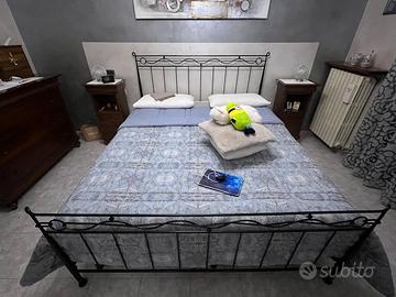 Struttura letto matrimoniale ferro battuto