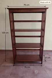 Scaffale in legno 