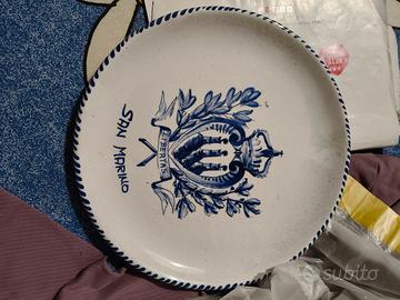 piatto ceramica San Marino 